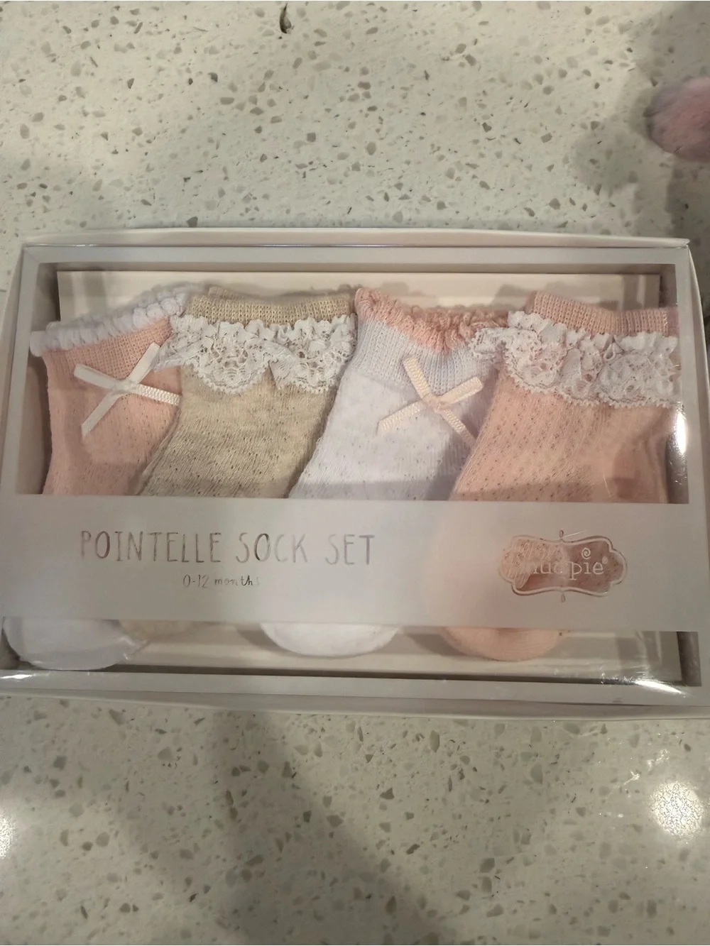 Mud Pie Pink Plush Bunny Swaddle & Rattle Set